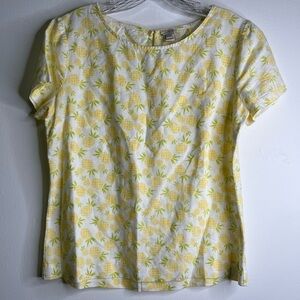 J Crew Factory Womens Size Small Pineapple